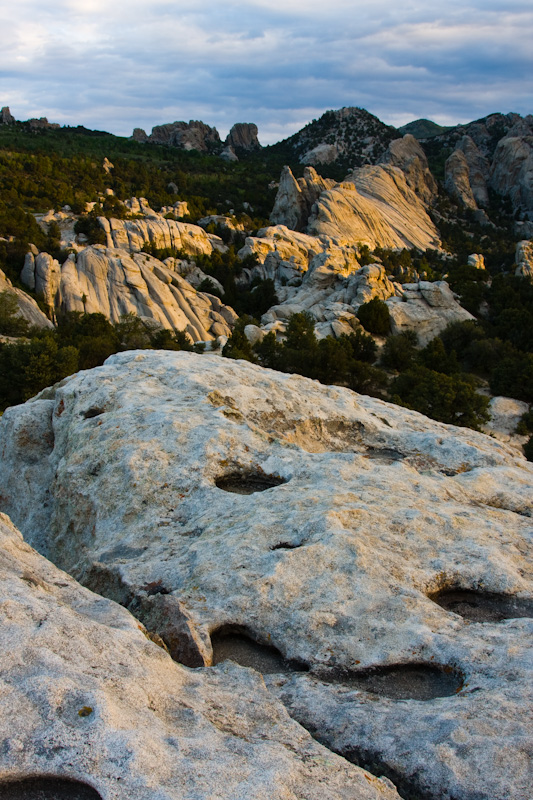 First Light On City Of Rocks